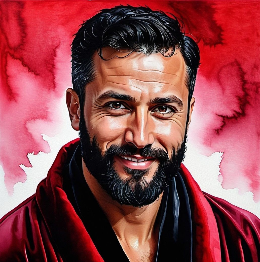 Ekrem, a handsome bearded man