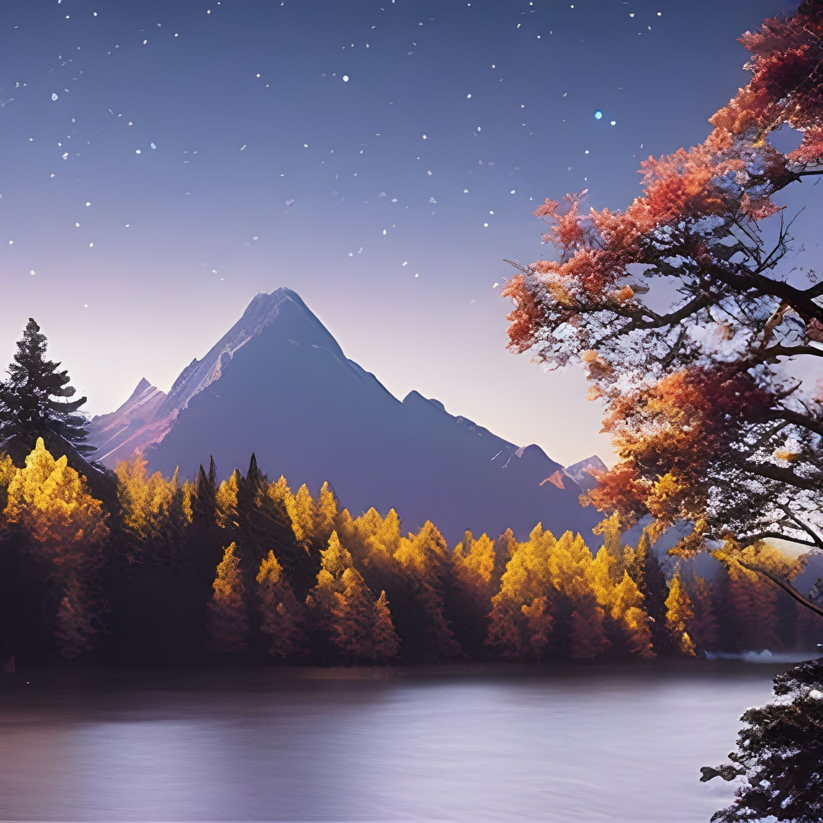 Twighlight moutainscape