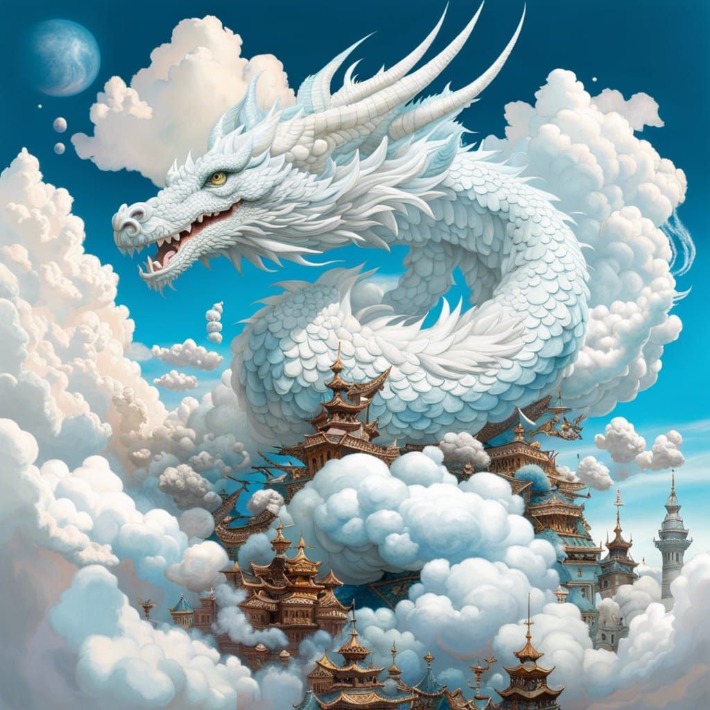 Clouded Dragon   by @An Idle Mind