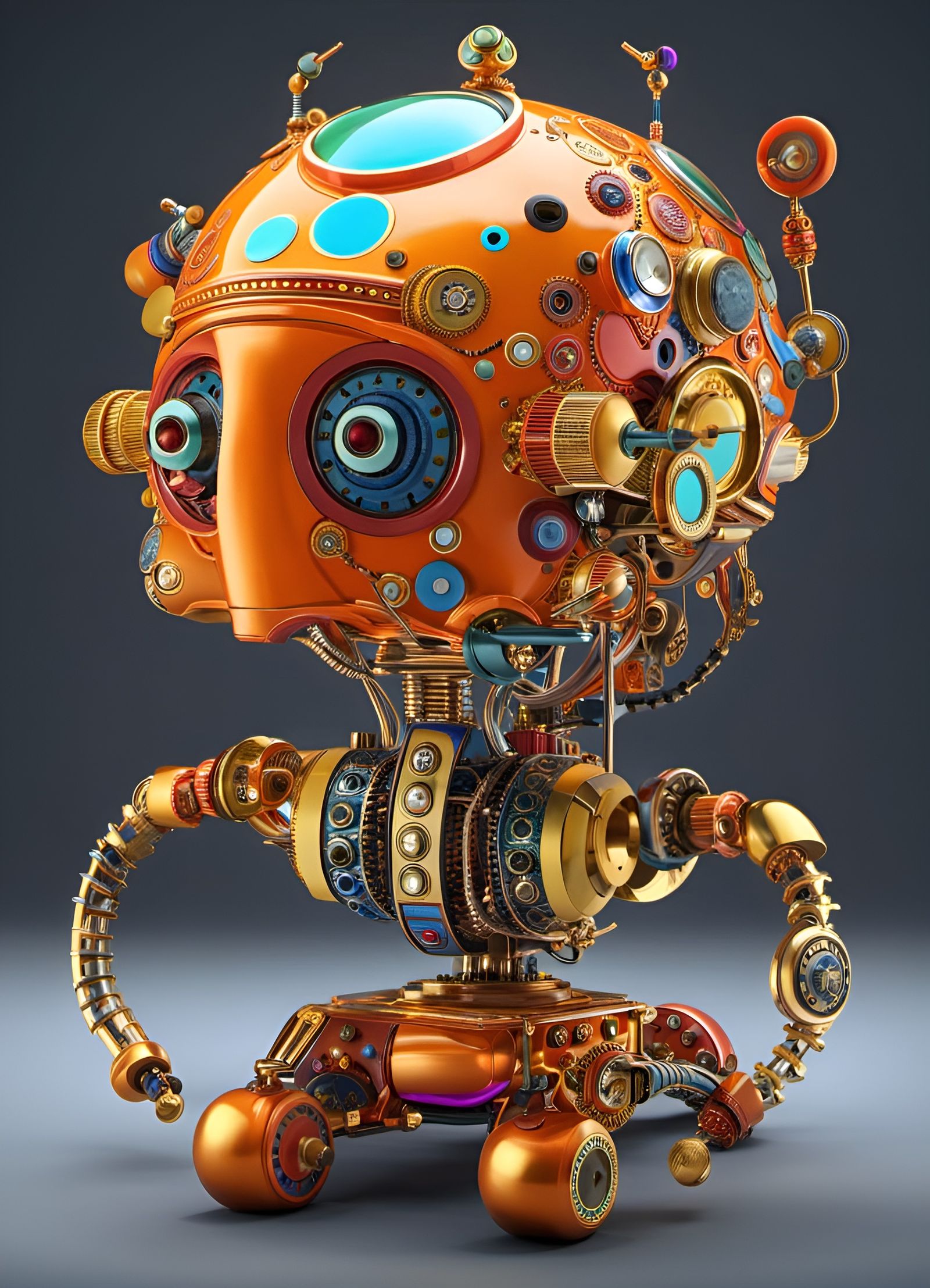 Psychedelic robot