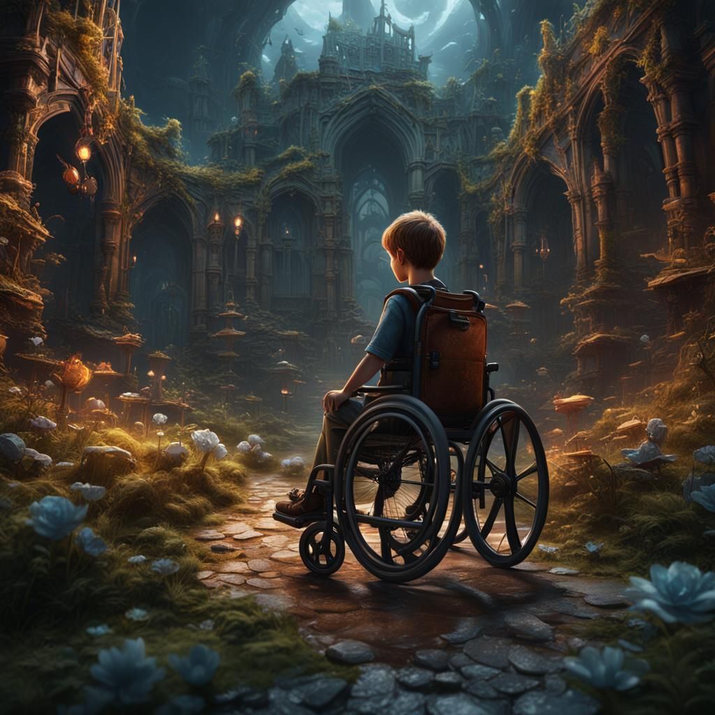 Fantastical Matte Painting of a Child