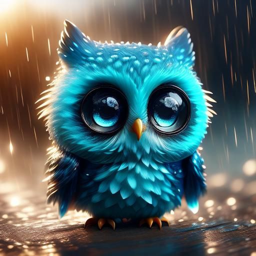this owl really needs a towel