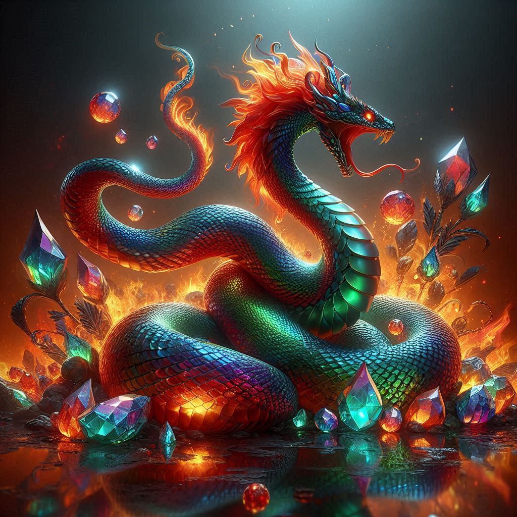 Fire Elemental Snake
