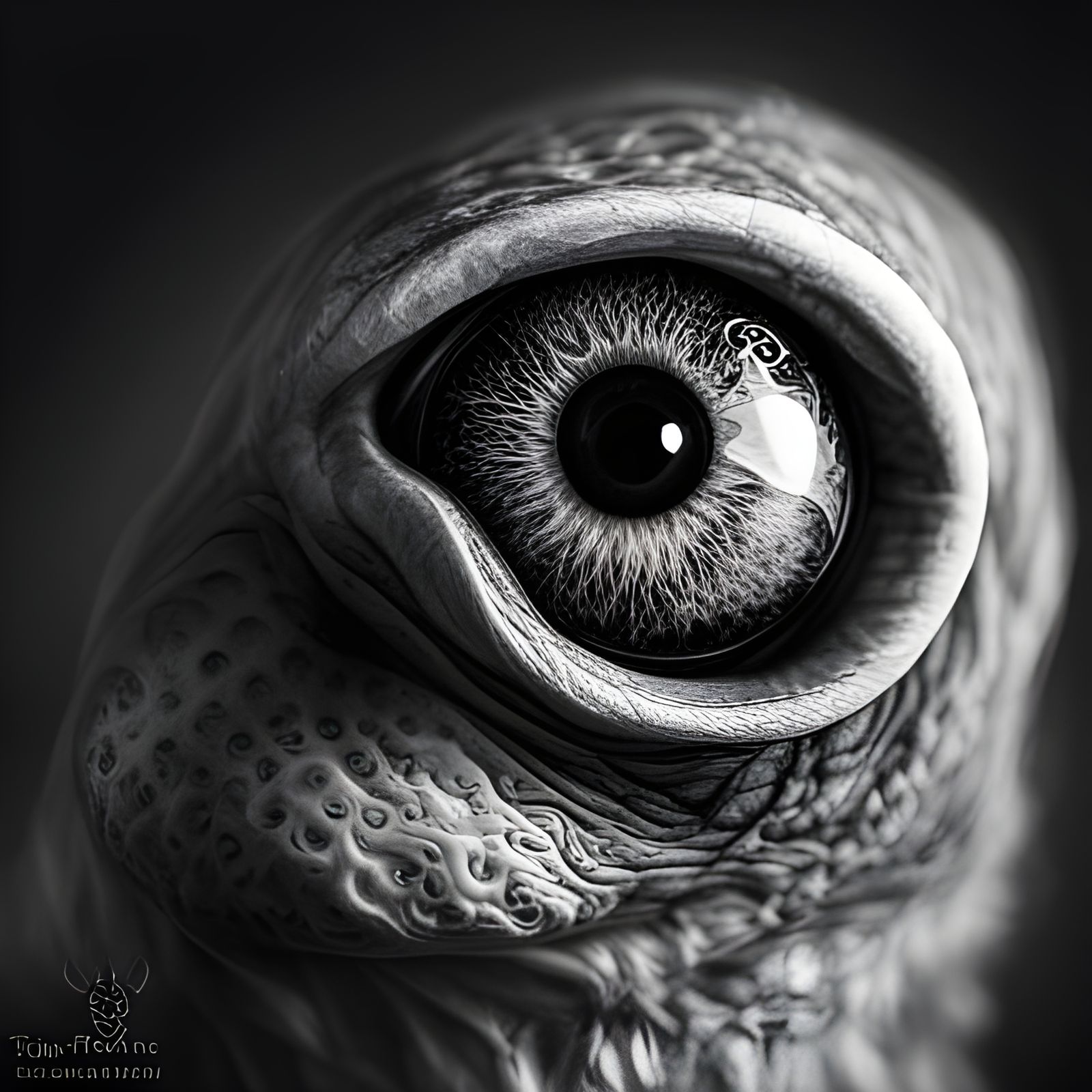 cyclops creature, Amazingly hyperdetailed Close up portrait,...