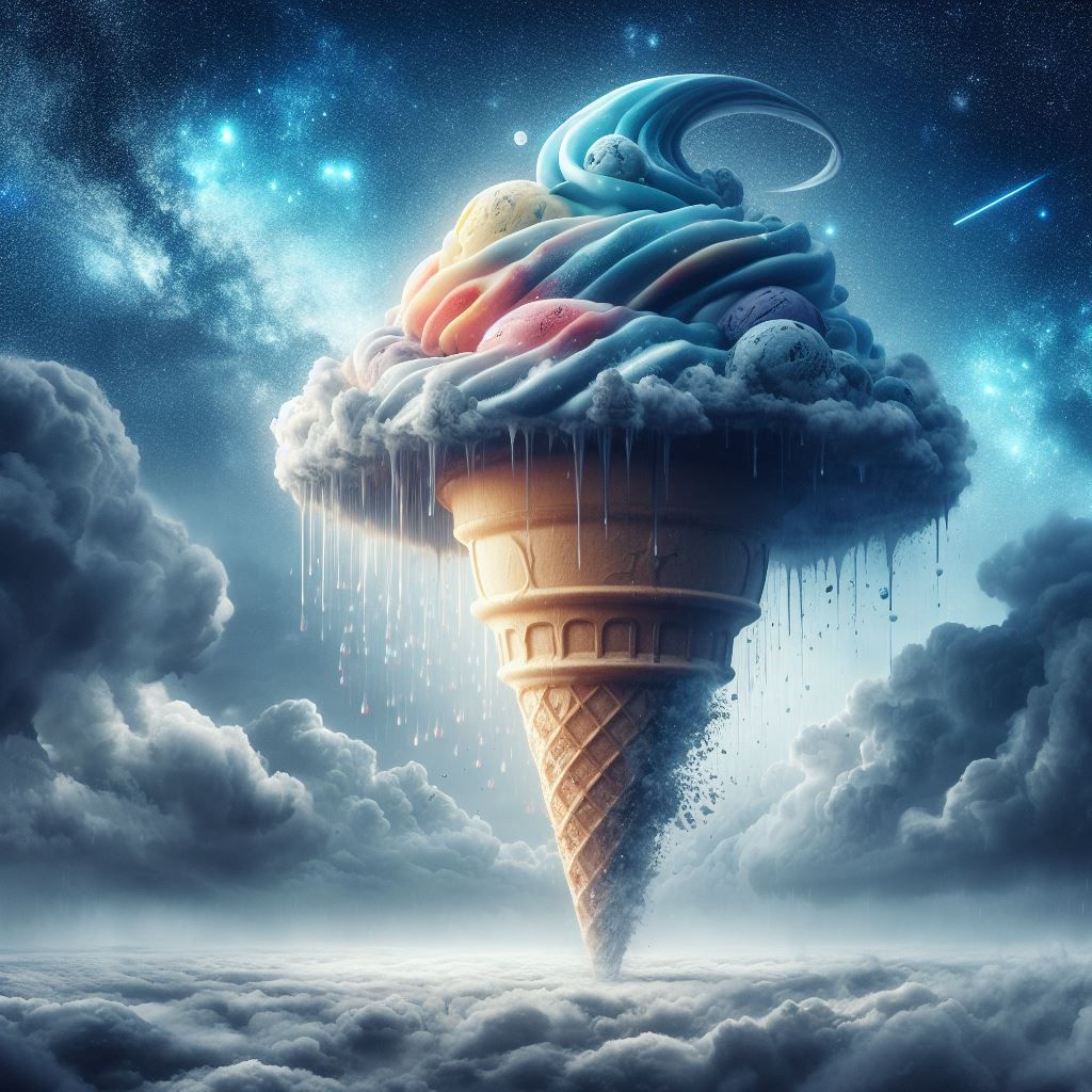 Tornado Storm Ice-cream Cone