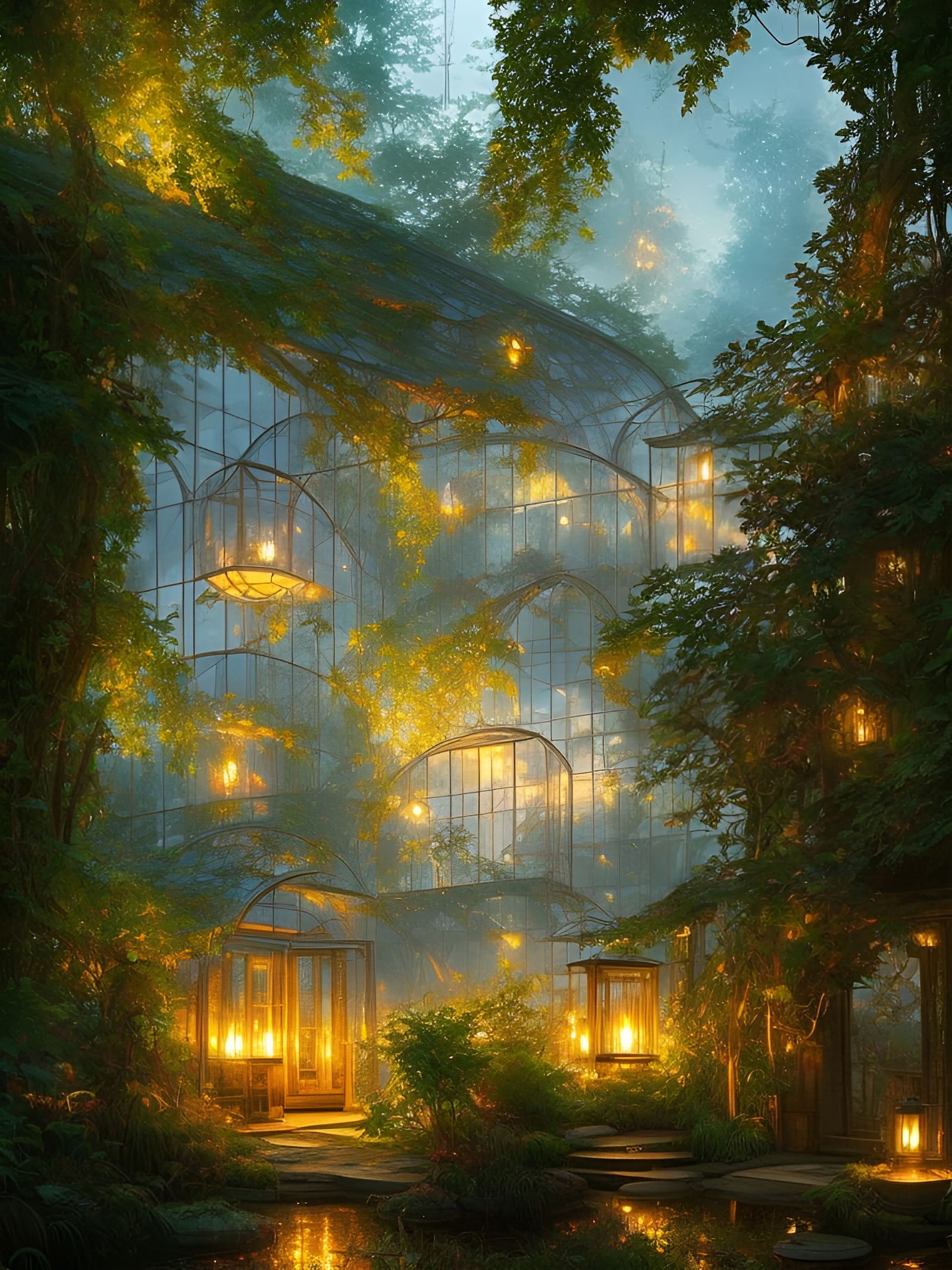 Spirit house hidden in the forest.  by @nana