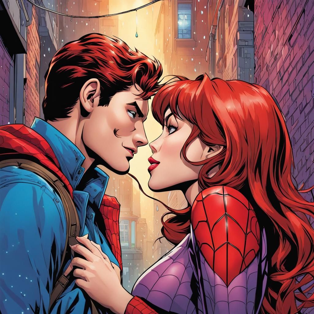 Spiderman and Spiderwoman - AI Generated Artwork - NightCafe Creator