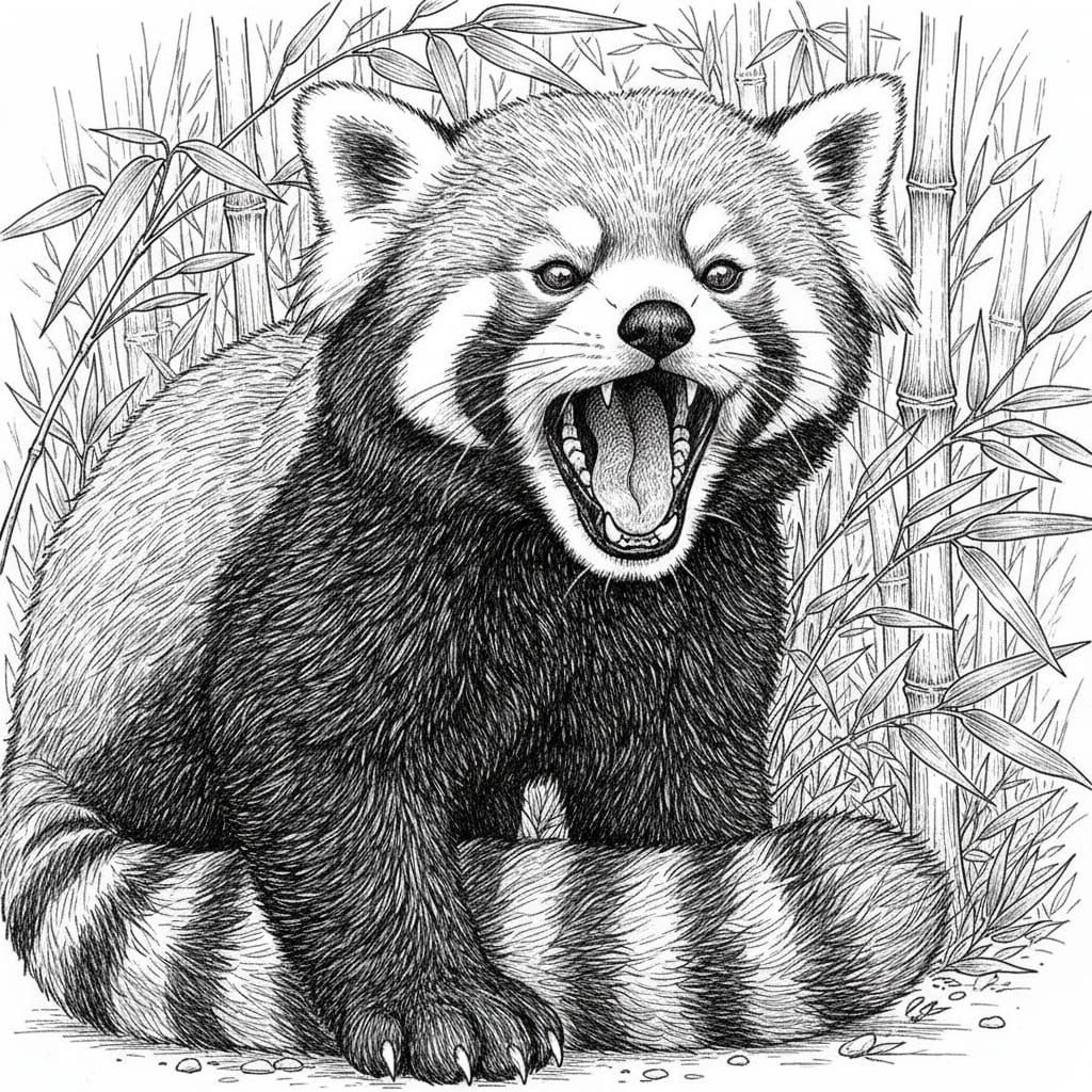 Red in Black and White