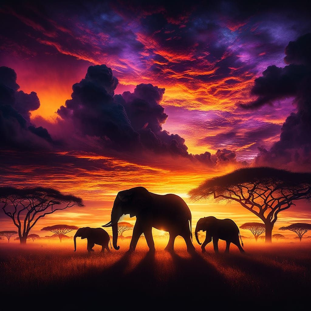 Savannah Shadows  by @Shywolf