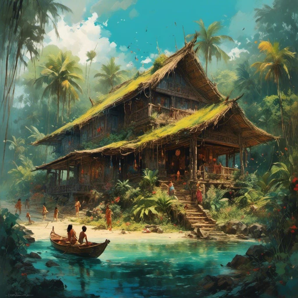 tropical dream house  by @Nama