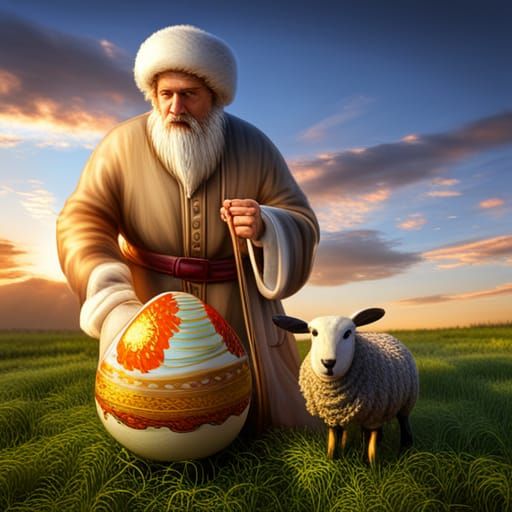 Farmer and the egg