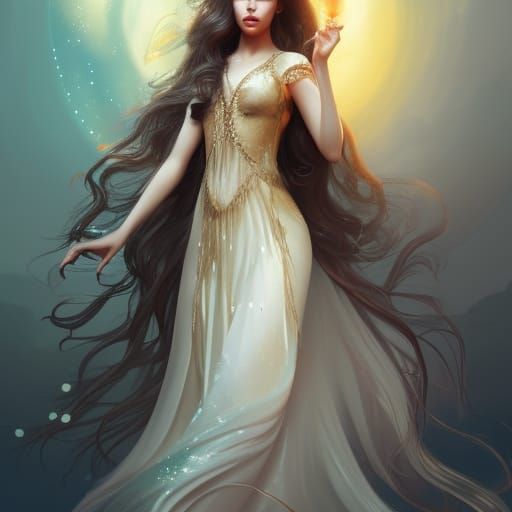 Golden dress