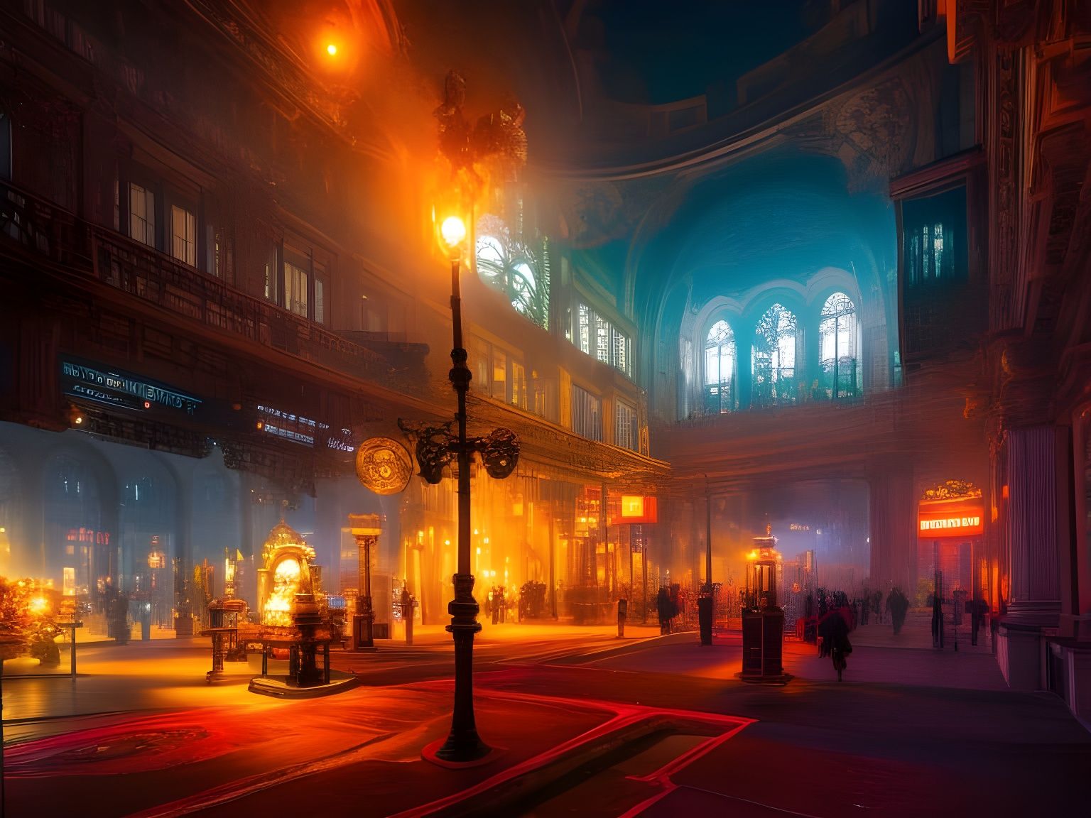 Insanely detailed photograph of an Timefield Marketplace - A...