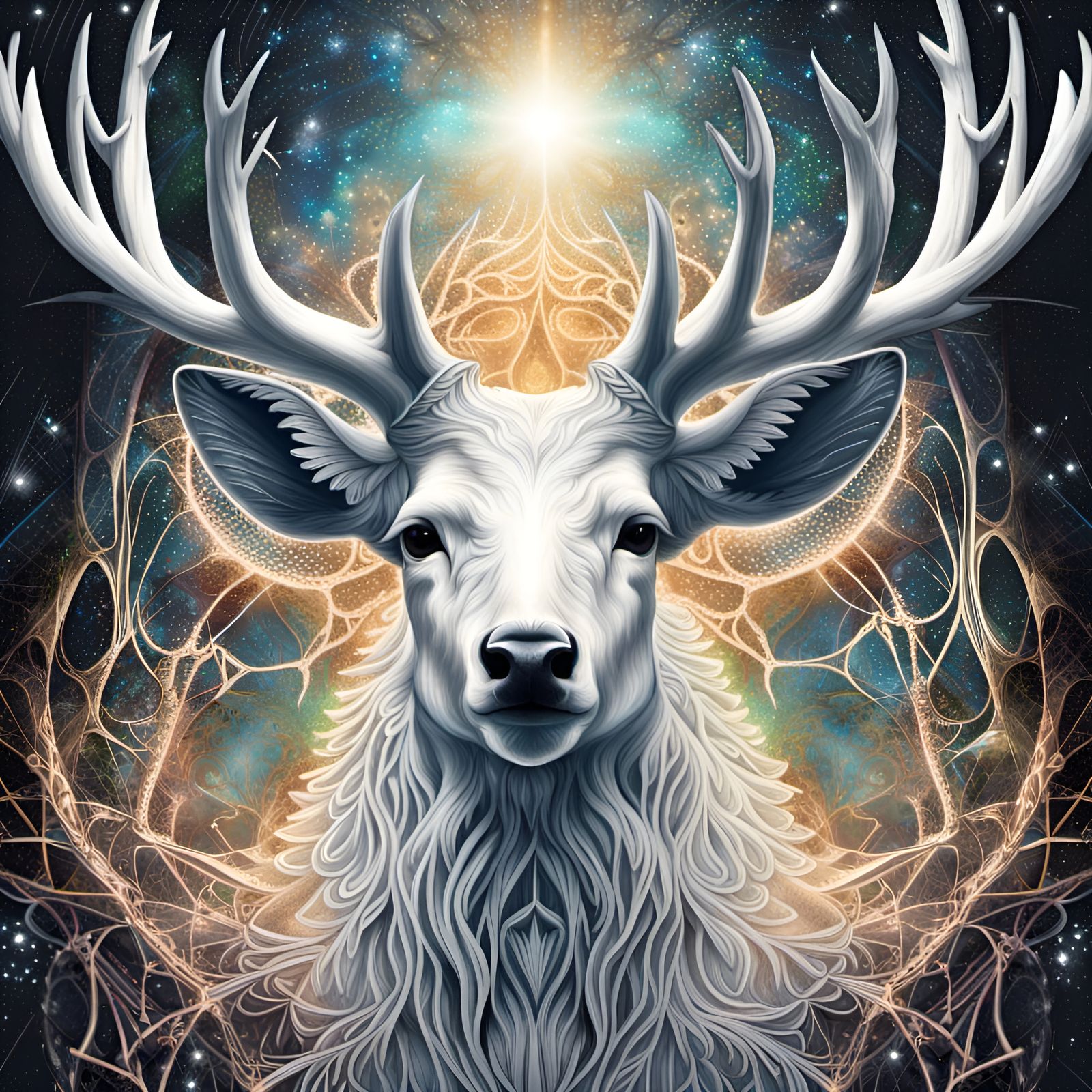 White Deer  by @Jannah