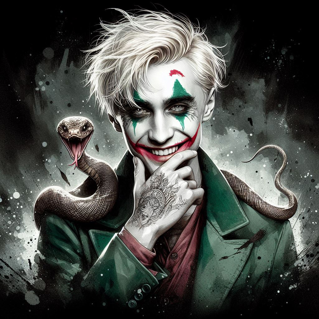 Draco Malfoy as Joker