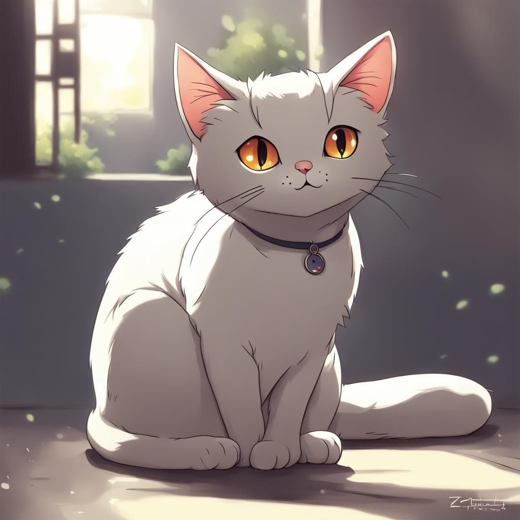 a cartoon cat