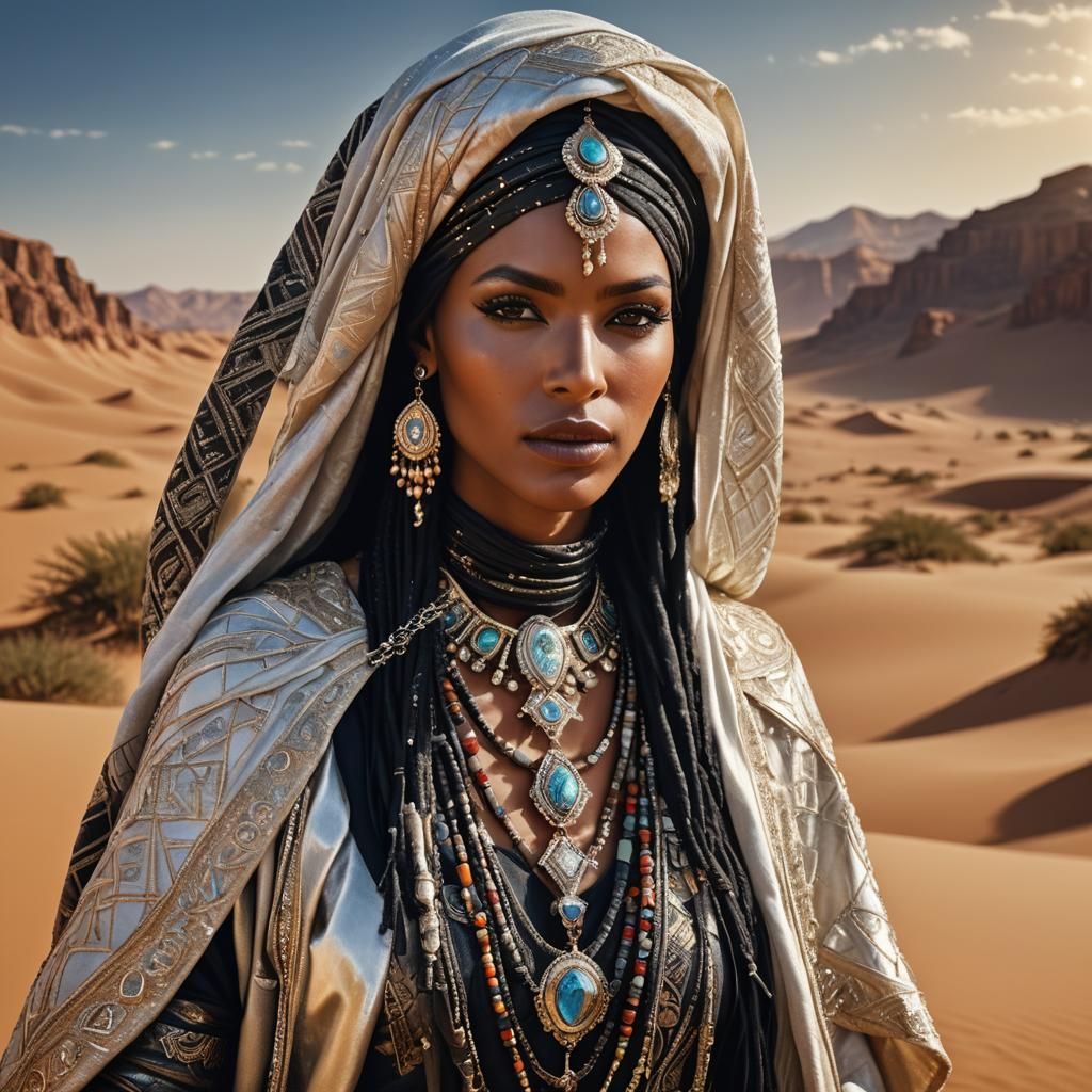 Tuareg bride - AI Generated Artwork - NightCafe Creator