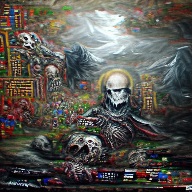 Death 8k resolution detailed painting