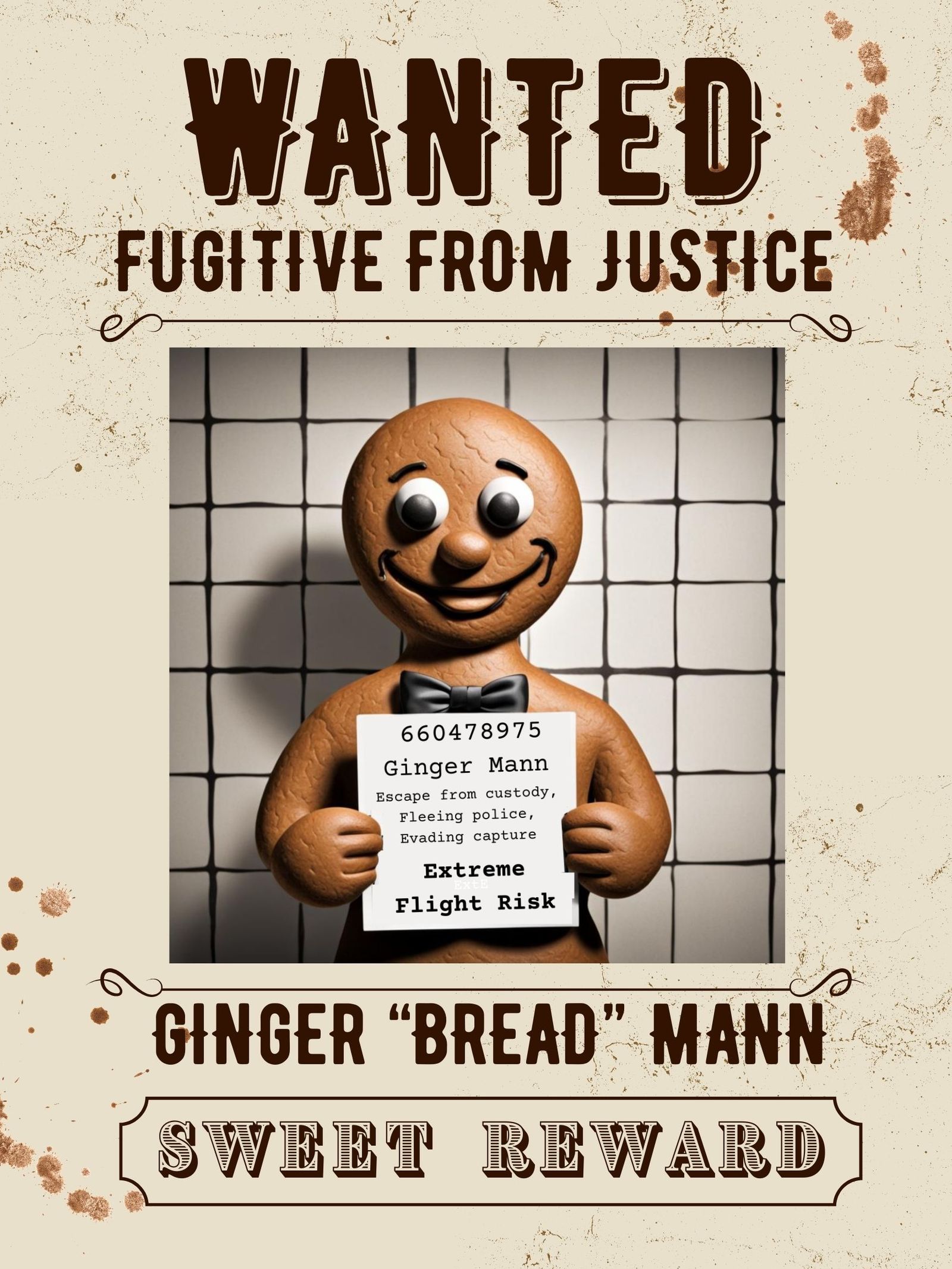 Wanted Gingerbread Man