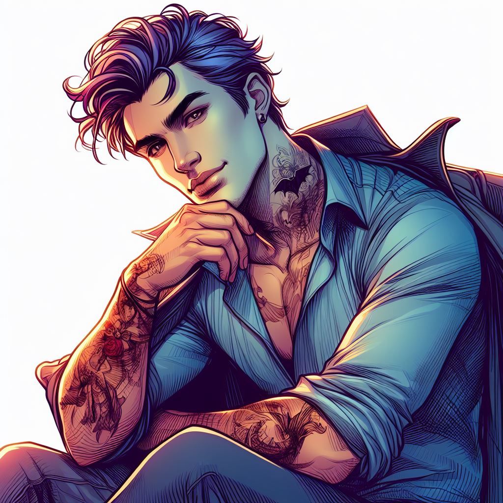 Thoughtful in Baby Blue