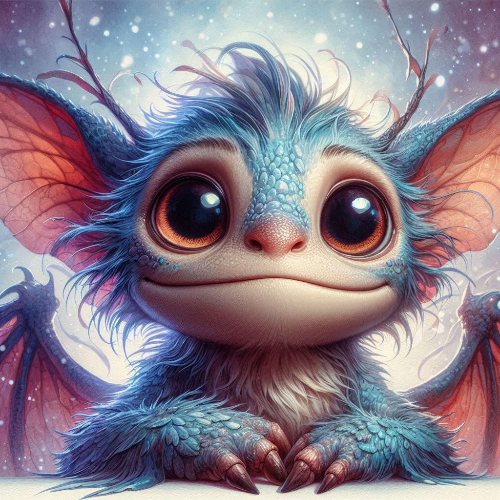 adorable fairy-tale fantasy creature portrait..