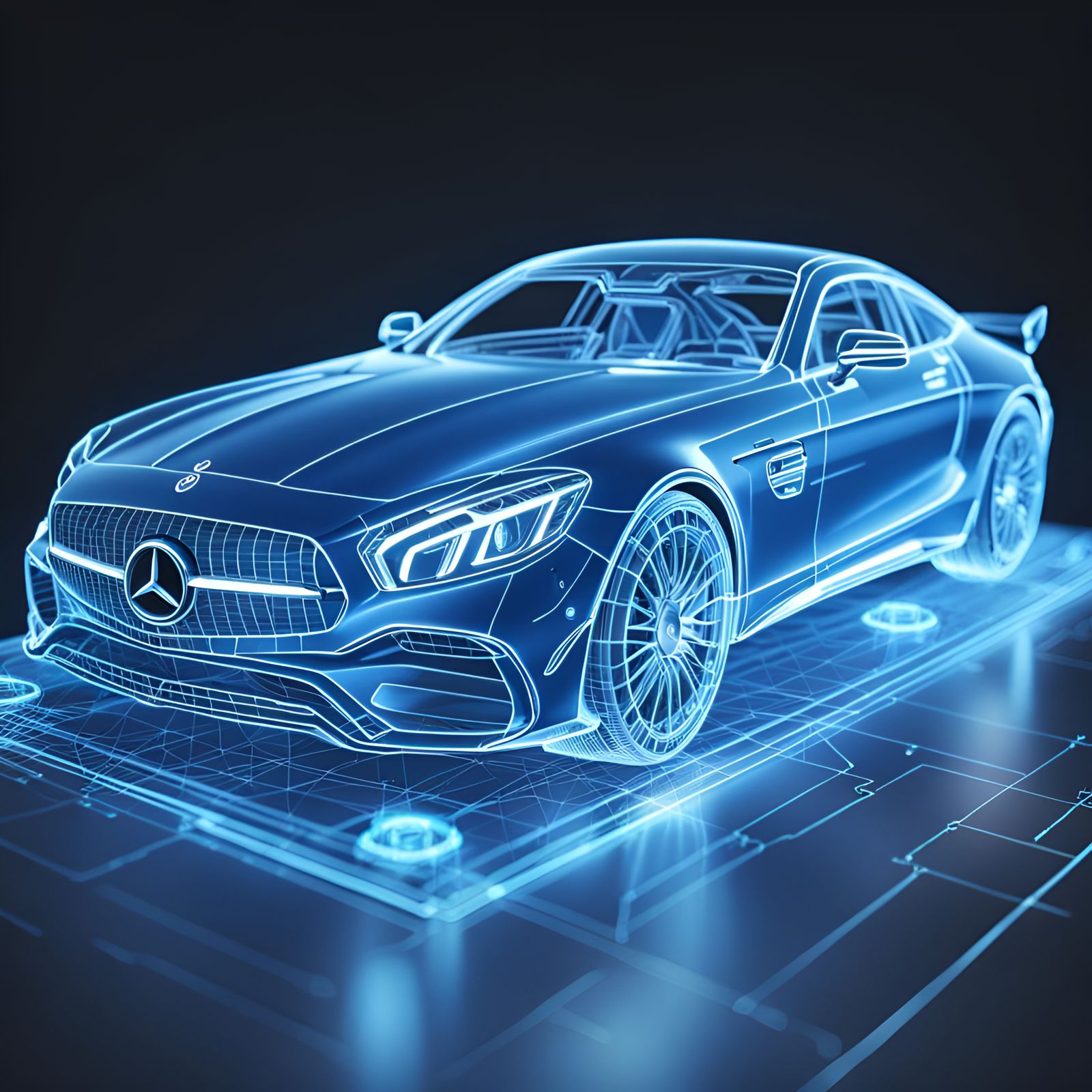 Holographic 3D R&D 02  by @Artificial Intelligence Artist