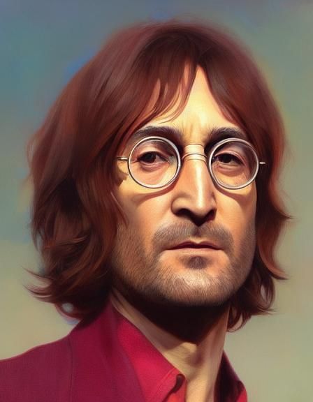 John Lennon, head and shoulders portrait, 8k resolution concept art ...