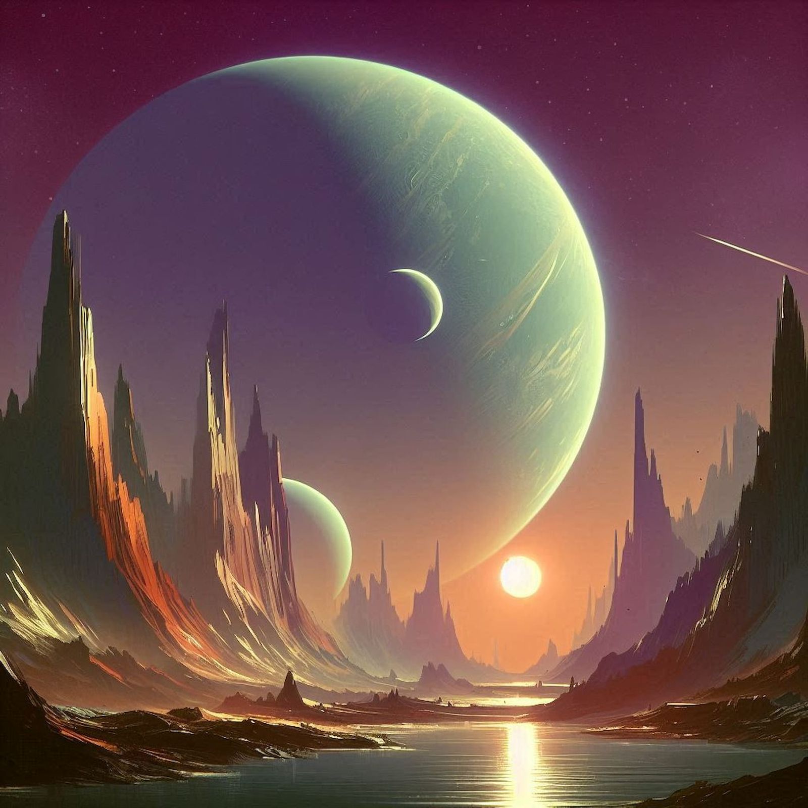 Sunset on the Third Moon