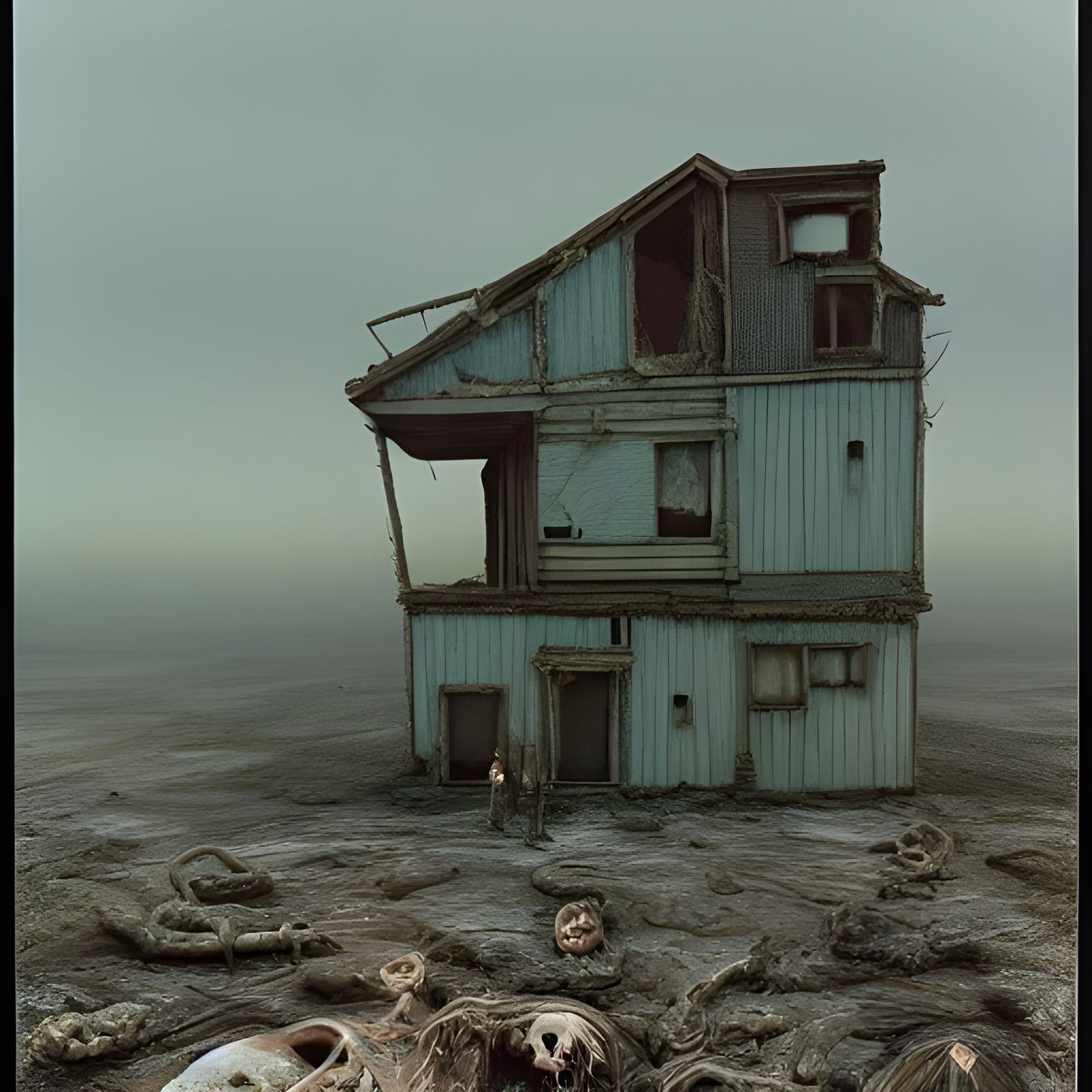 a vast decaying diorama