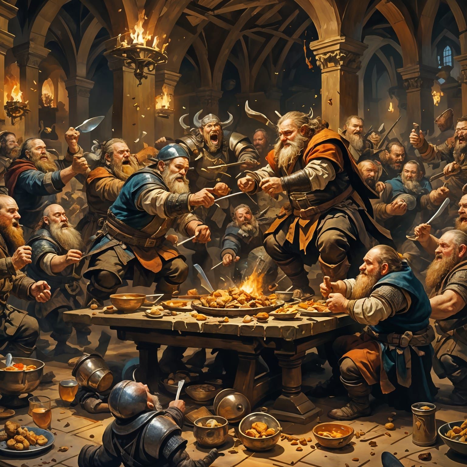 "They once attempted to mend bad blood with a feast between the two tribes. It proceeded in a manner one would of expected"  by @AlfredAGear