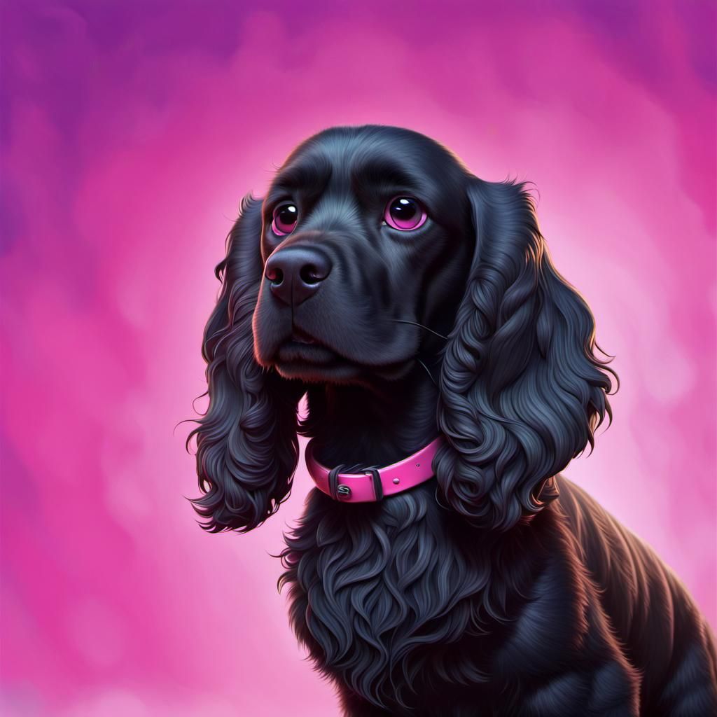 Nyx the Cocker Spaniel: Disney Pixar Movie Poster