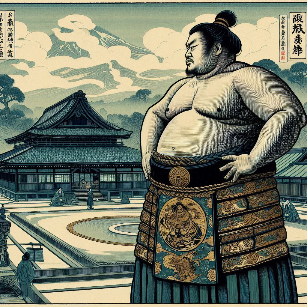 Rikishi in the dohyō