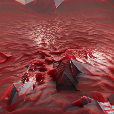 Low Poly Blood Parallax Scene