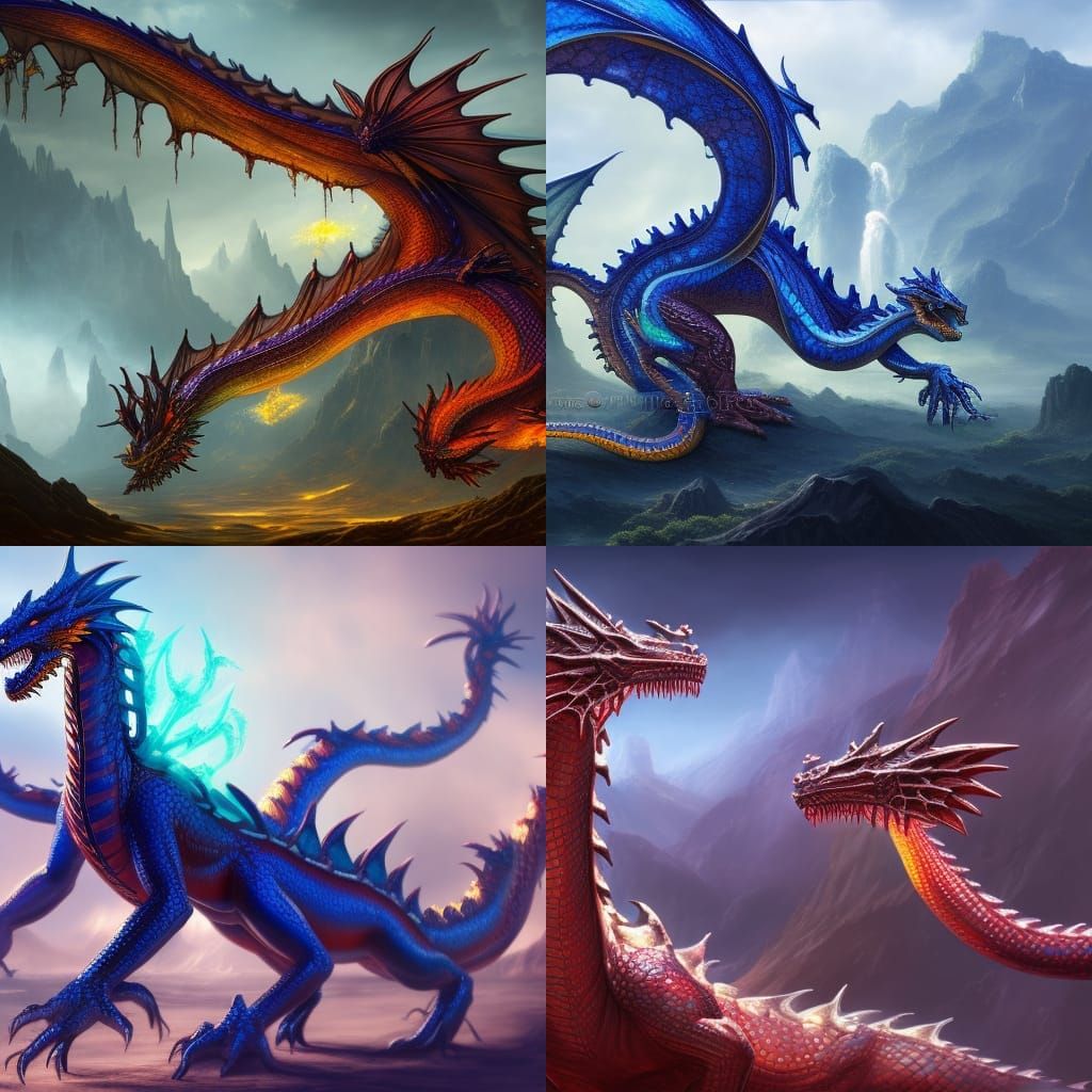 Glass Dragon - AI Generated Artwork - NightCafe Creator