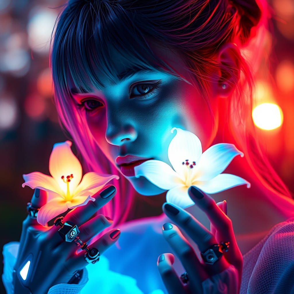 fluorescent flowers