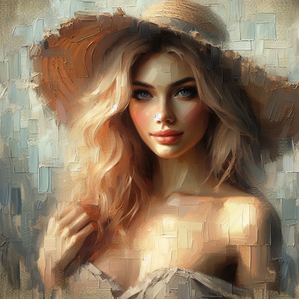 Brushstrokes of Beauty: The Lady of Light