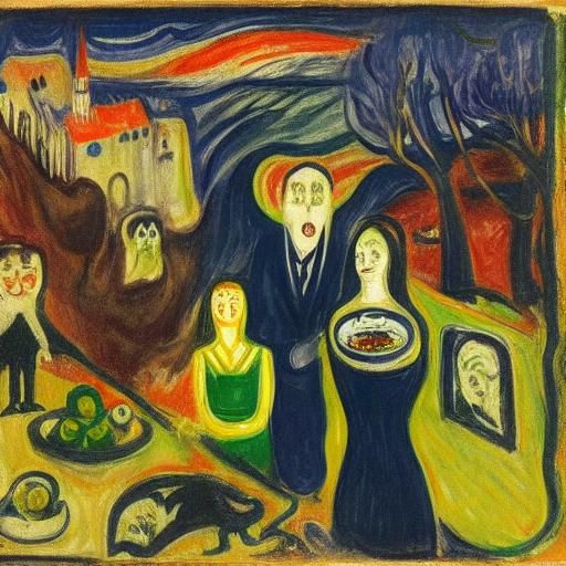 Vampire's midnight lunch
Masterpiece by Edvard Munch and Ott...