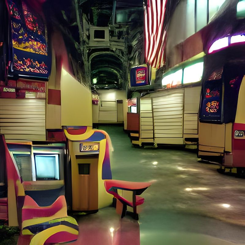 Liminal space at an empty 1990's Ruckers arcade