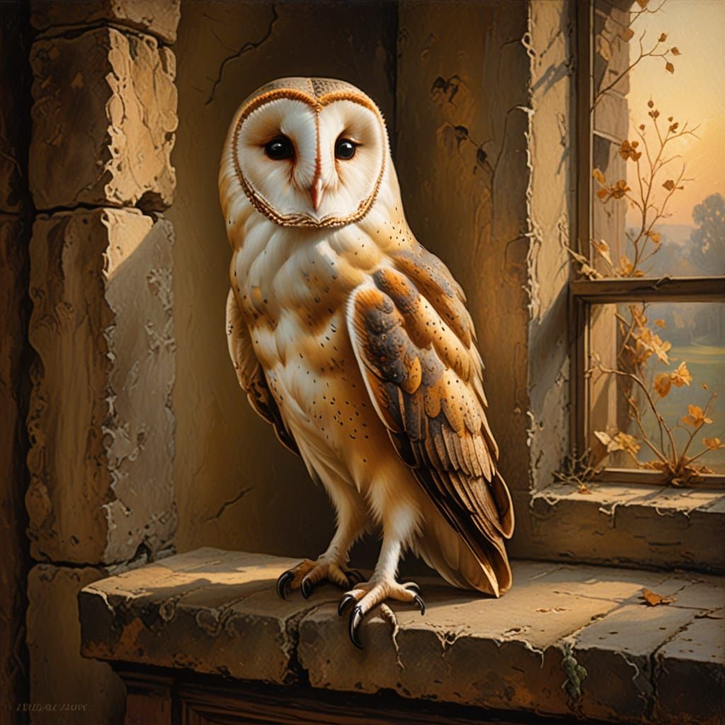 Dawn Break Barn Owl  by @JollyNewt