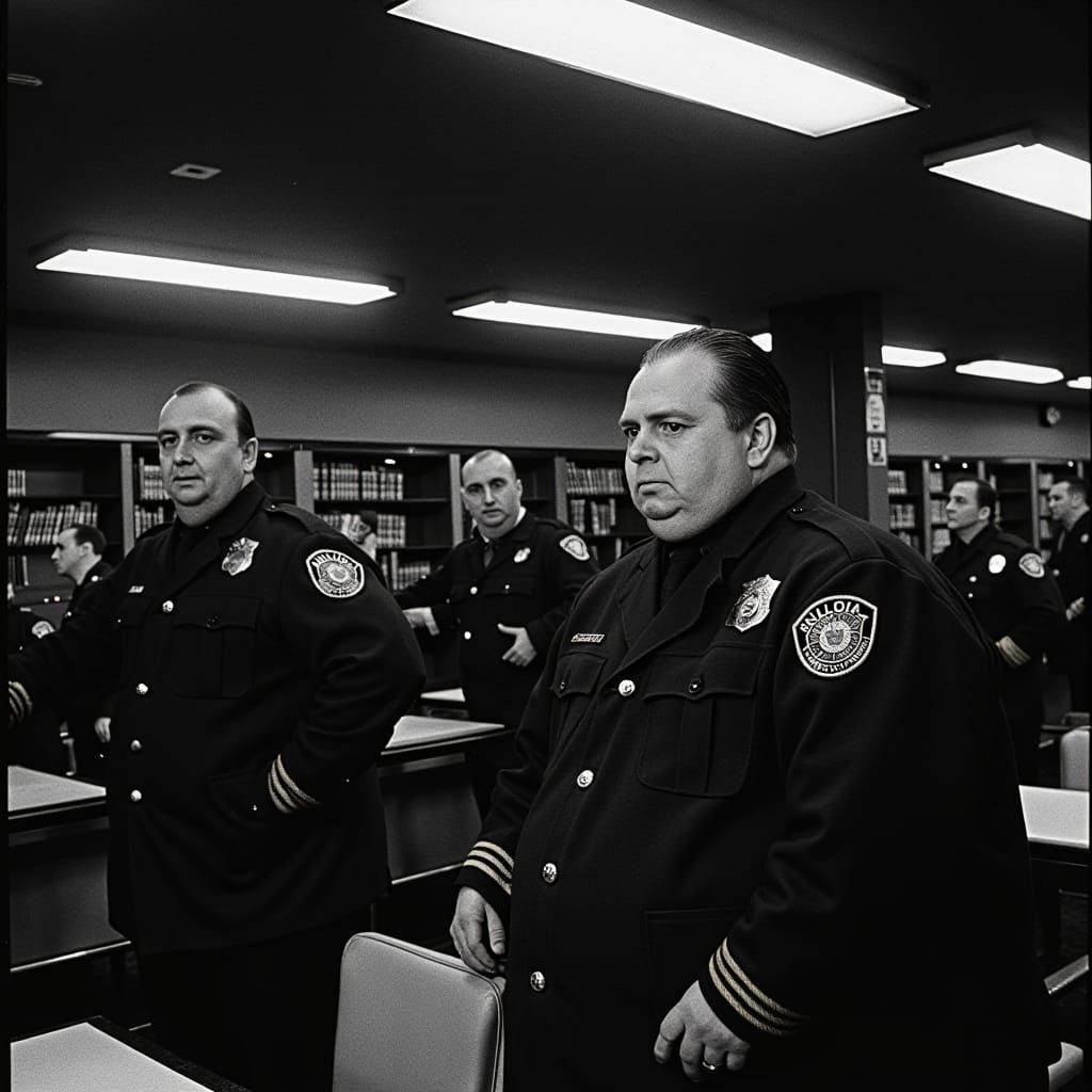 The morning briefing, from the unseen lectern: "The captain informs that doughnuts will no longer be allowed in the briefing room, and whoever is bringing the full stuffed turkey dinners with the delicious gravy has to stop".