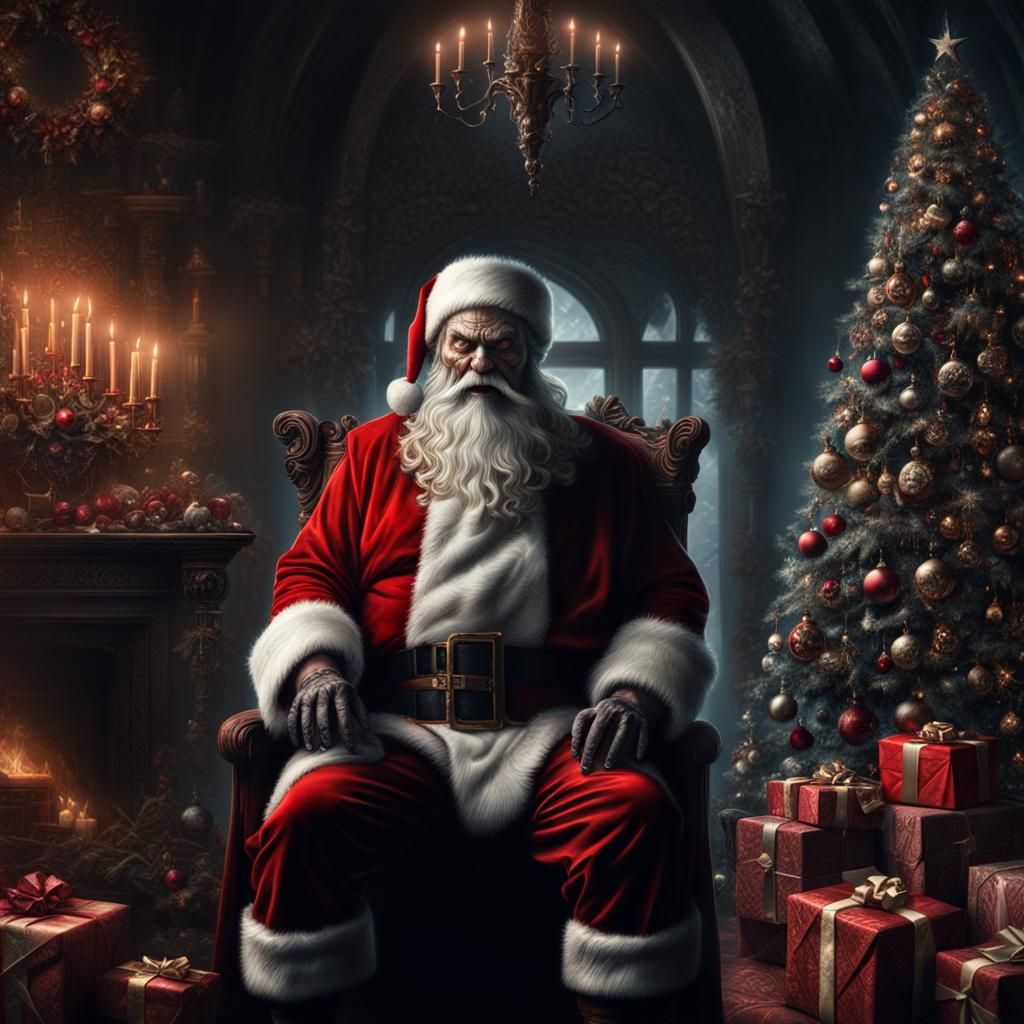 Evil Santa Claus 2 - AI Generated Artwork - NightCafe Creator