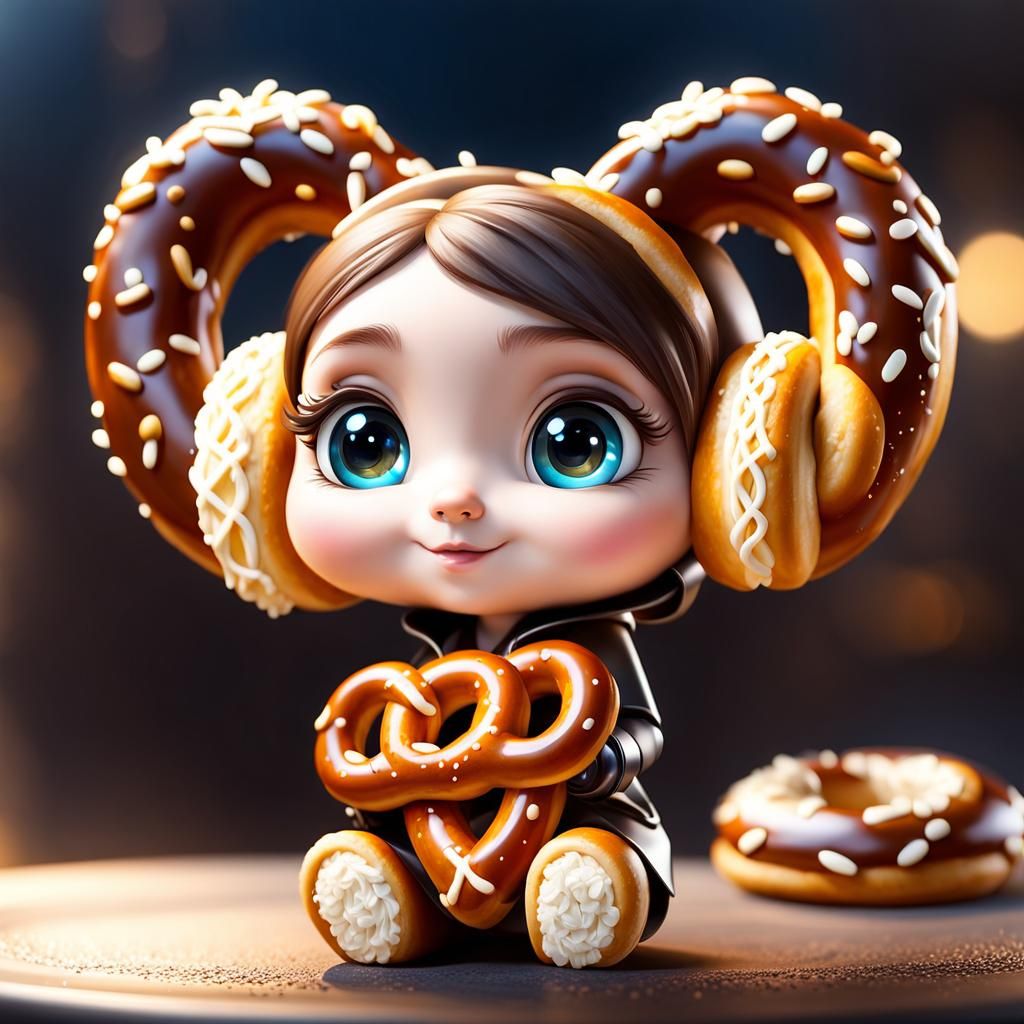Cute Pretzel Girl!!  by @DEKA