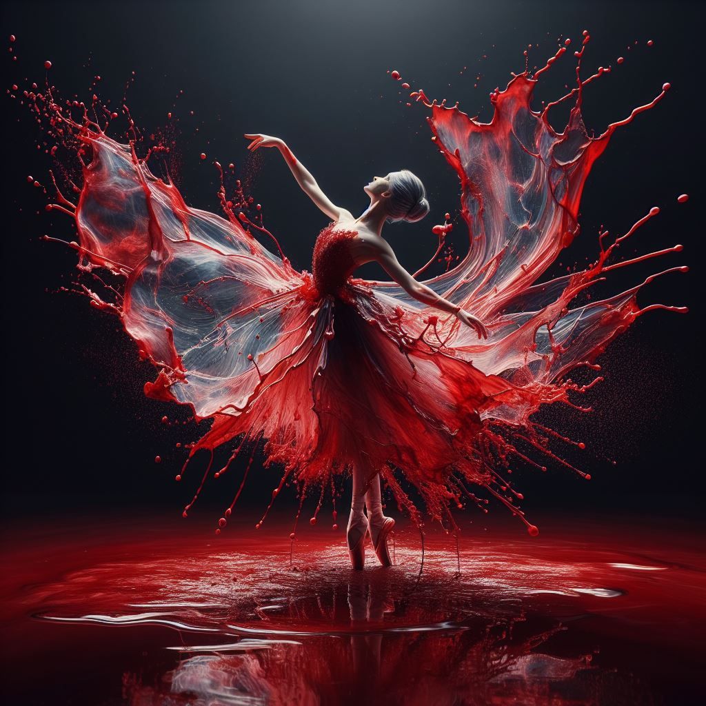 Minimalist abstract line art, surrealist drawing of a beautiful ballerina, dancing, silhouette, pen ink, on a ((white background)). Crisp, s...