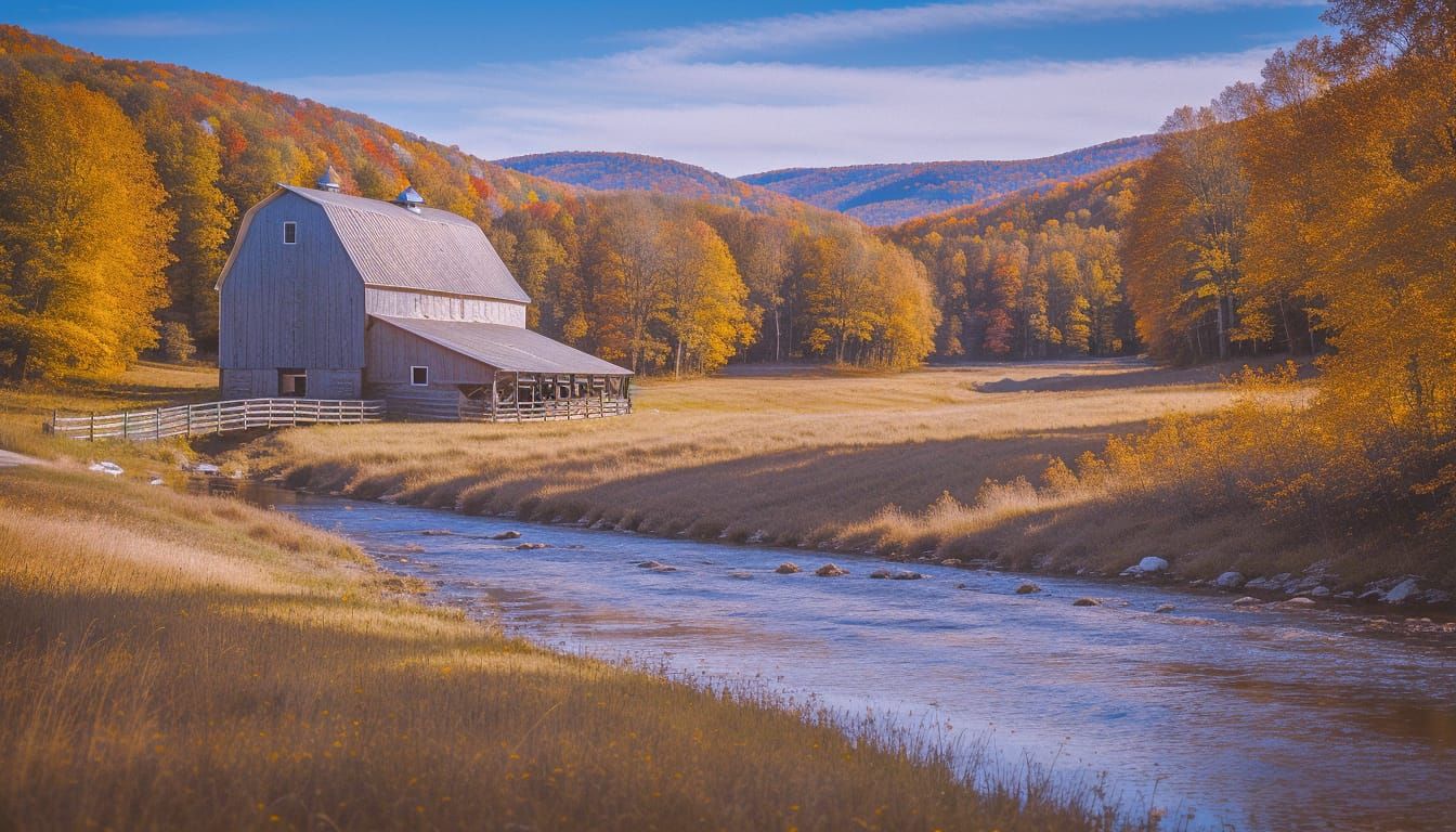 Peaceful Ai Vermont Scene