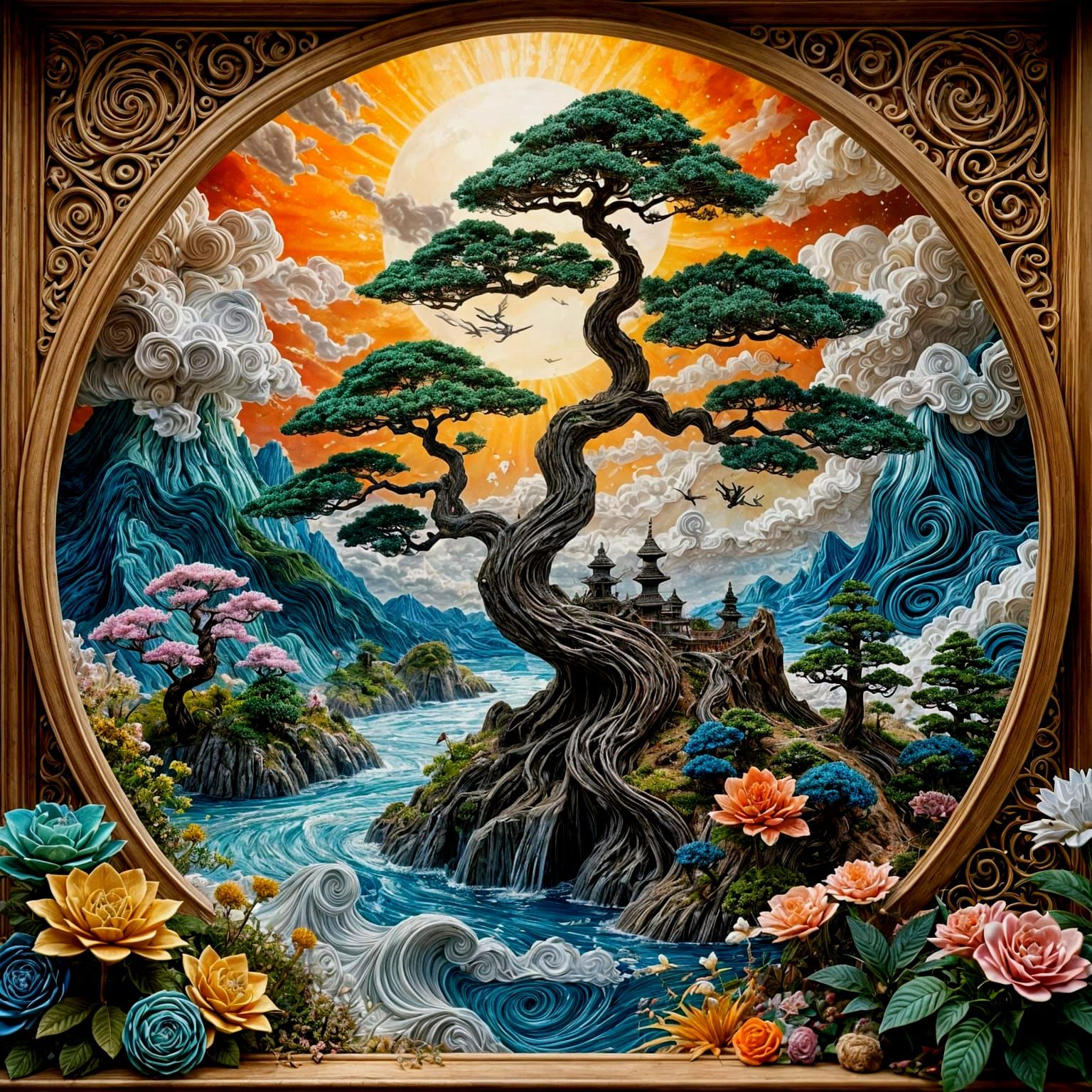 bonsai landscape  by @photon