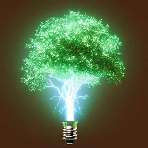 Electric tree-bulb.  by @Anatoliy