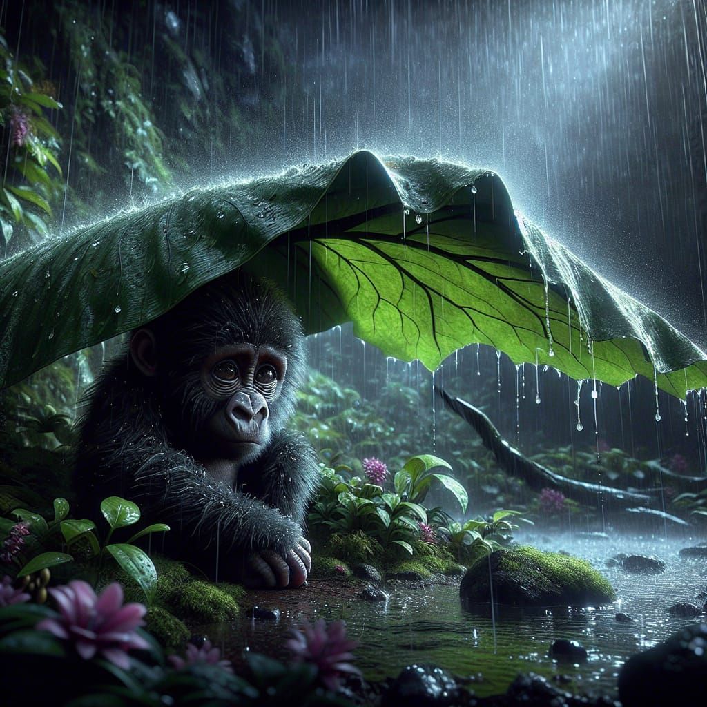it can't rain all the time  by @Dahut