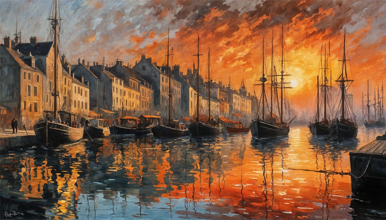 The Waterfront at Dusk  by @Benj