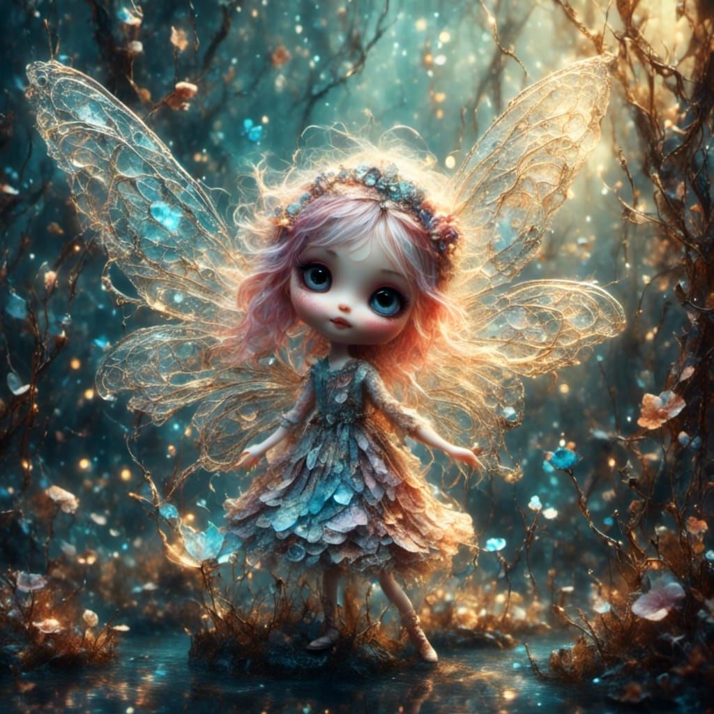 <lora:NC Hyperreal:1.0> <lora:Enchanted Realms:1.0> <lora:Pixies:1.0> beautiful tiny magical pixie sprinkling stardust with a magic wand fly...