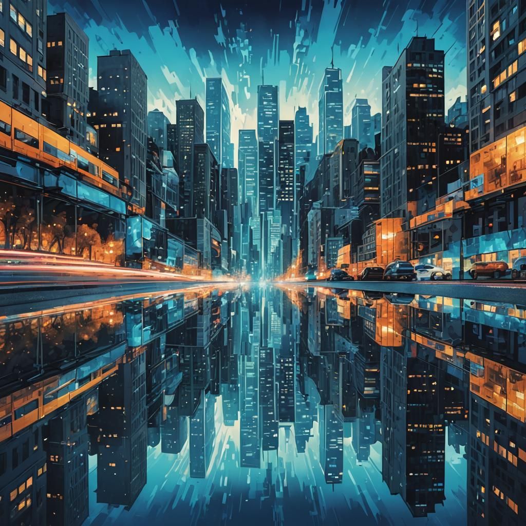 Cityscape  by @Foul Rabbit